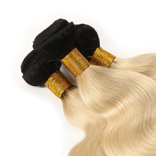 Body Wave Human Hair #1b613 Blonde Bundles (100grams)