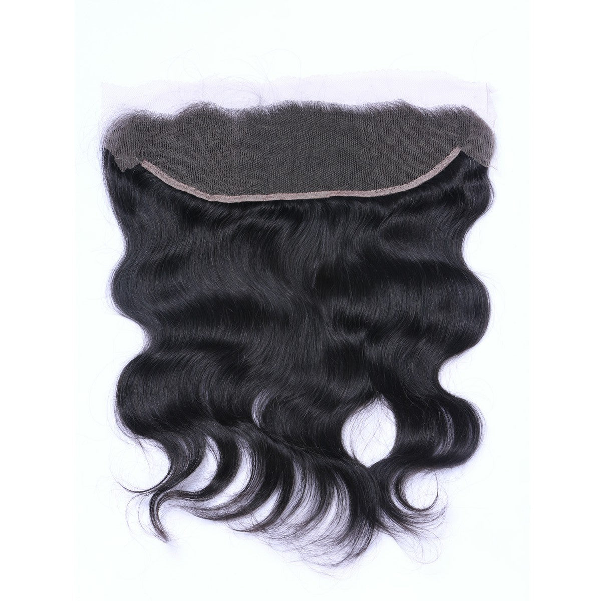 Body Wave 13x4 Virgin Human Hair Natural Black Transparent Frontal