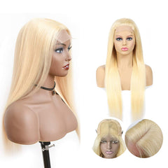 #613 Straight 4x4  Transparent Closure Lace Wig 180% Density