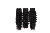 Italy Curly Virgin Human Hair Natural Black Bundles (100 grams)