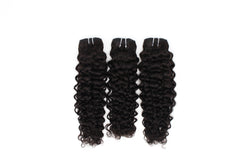 3 Bundle Deals Italy Curly Virgin Human Hair Natural Black