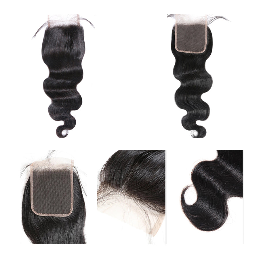 Body Wave 5x5 Human Hair Natural Black HD Lace Closure