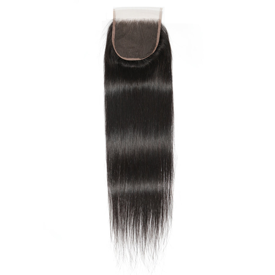 Straight 5x5 Human Hair Natural Black HD Lace Closure