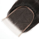 Straight 5x5 Human Hair Natural Black HD Lace Closure