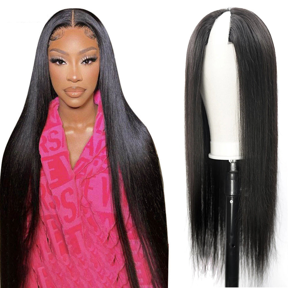 V Part Wig Straight 1B