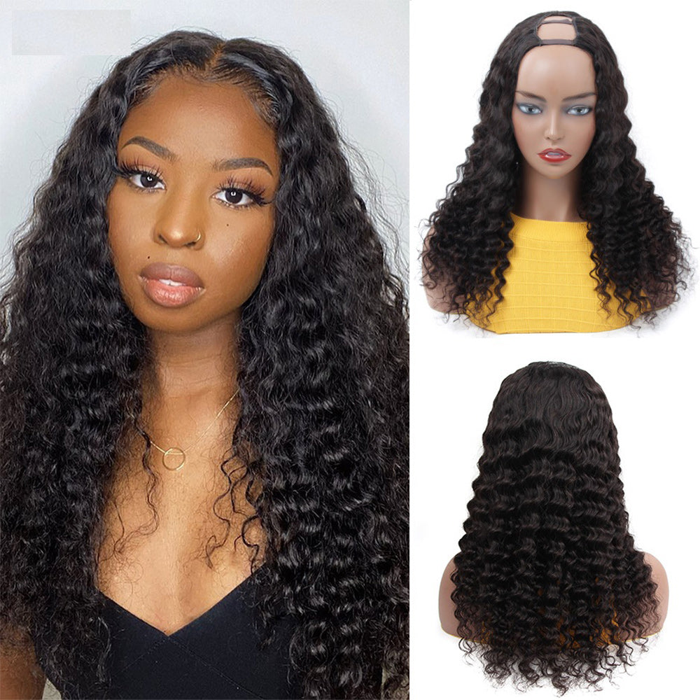 U Part Wig Deep Wave 1B