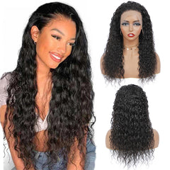 full frontal lace wig water wave 1b