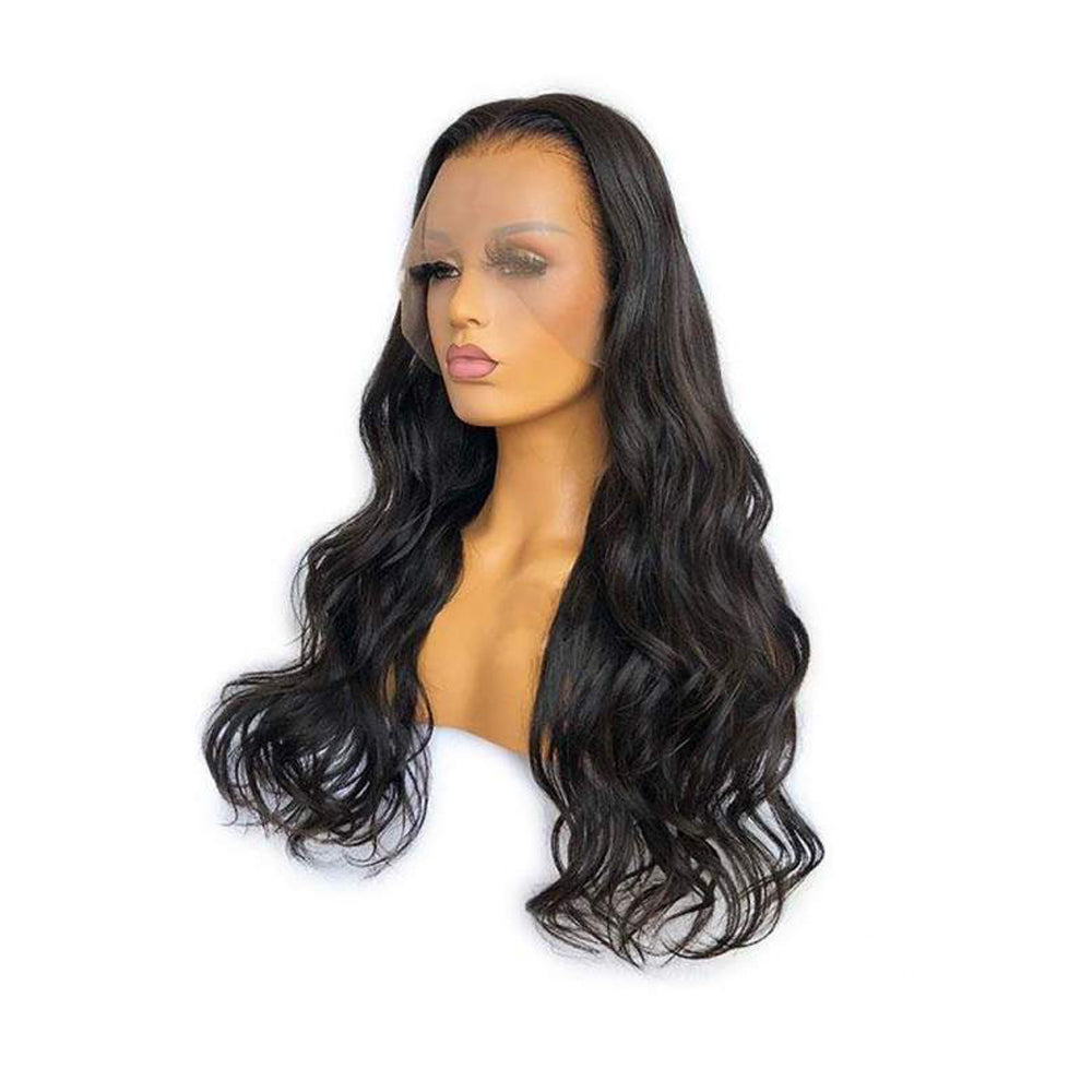 Body Wave HD Full Frontal 13*4 Lace Wig Natural Black