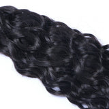 3 Bundle Deals With 13*4 Transparent Frontal Natural Curly Virgin Human Hair Natural Black